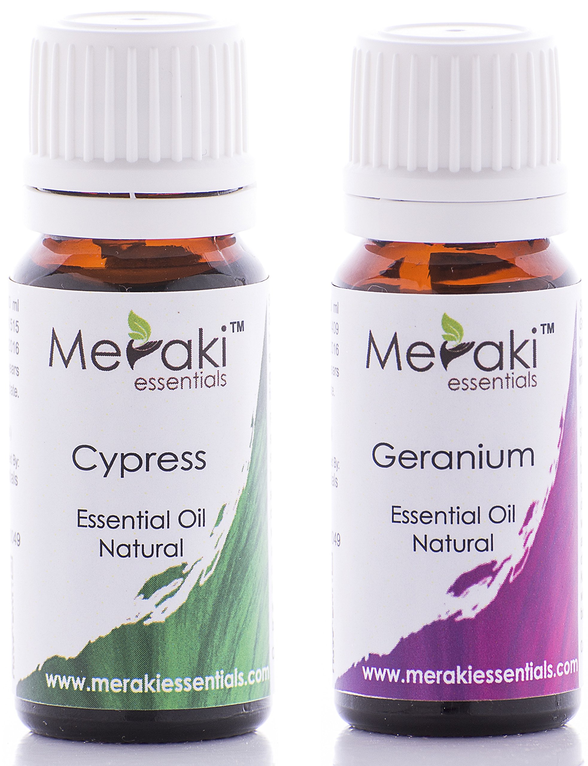 Meraki Essentials Heart Chakra (Anahata Chakra) 100% Pure|Natural|Essential Oil Set - Cypress|Geranium10 ML Each|Cultivates Self Love|Inculcates Compassion|Soothes Heartbreak|