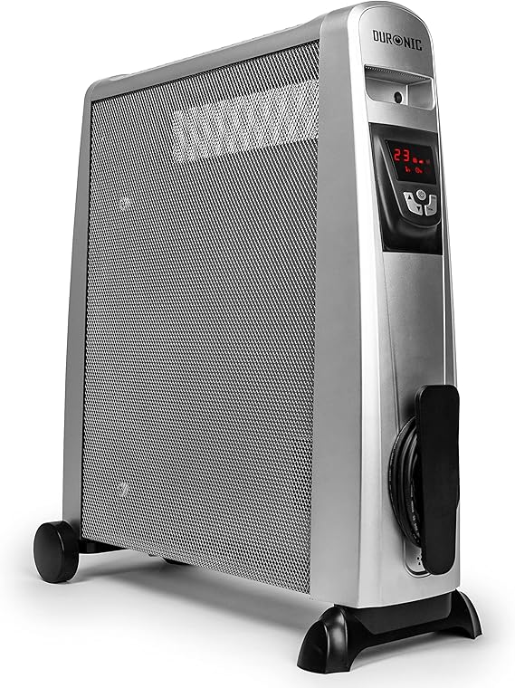 Duronic Electric Heater HV102 SR Oil Free Mica Heaters, Energy Efficient, Low Cost Convector