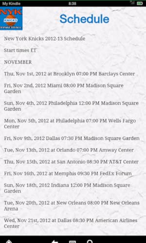 NYK Basketball News(Kindle Tablet Edition)