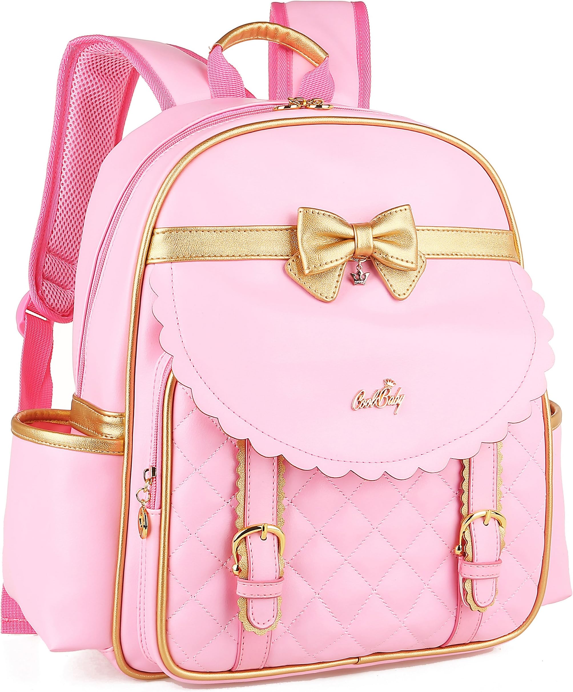 Waterproof Cute Backpacks for Preschool Toddler Girls Sweet Kids Large School Bookbag Travel Daypack (B-Pink S)