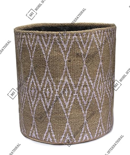 Miniatura 12 de Maceta de yute de ganchillo, cesta de almacenamiento interior de 12 x 12 pulgadas, cesta organizadora de baño y dormitorio, maceta decorativa