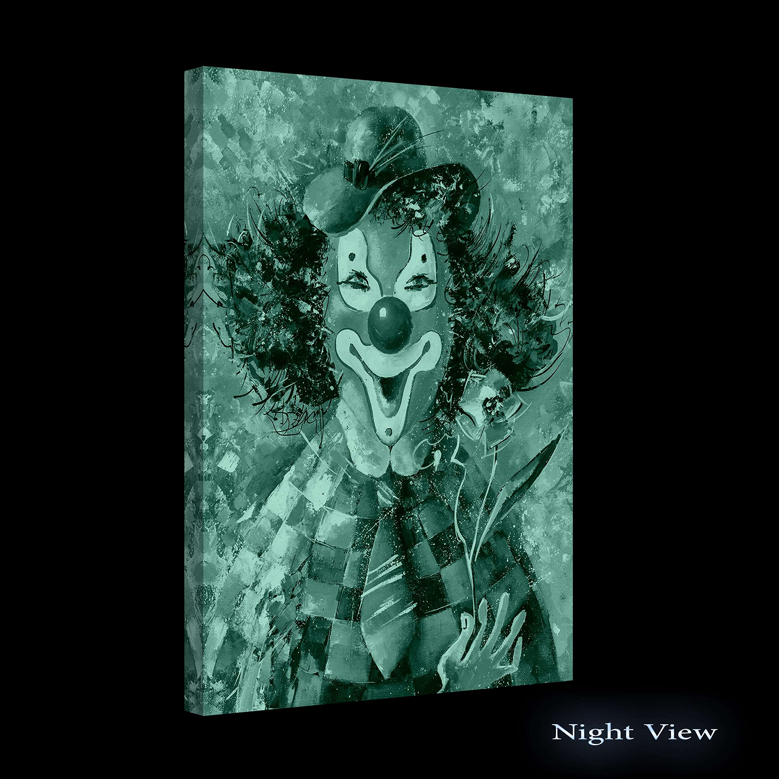 Tableau Clown At The Party - Toile Encadrée 60x90cm - Art Mural Imprimé Qualité Musée