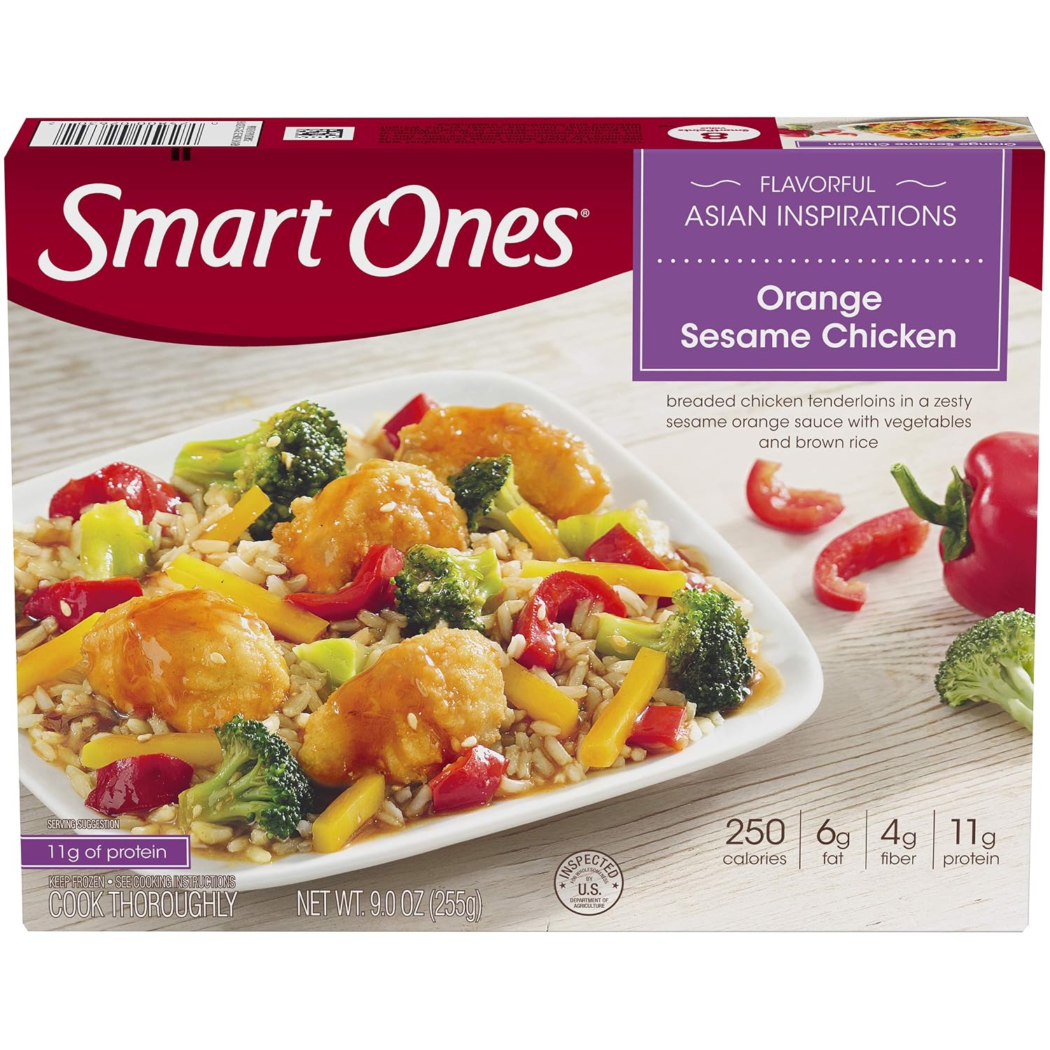 Smart Ones Flavorful Asian Inspirations Orange Sesame Chicken (9 oz Box)
