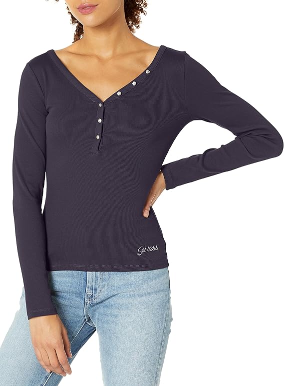 Guess henley shirt Clearance