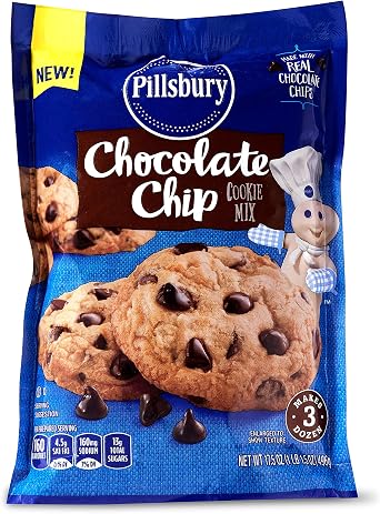 Pillsbury Chocolate Chip Cookie Mix, 17.5 oz