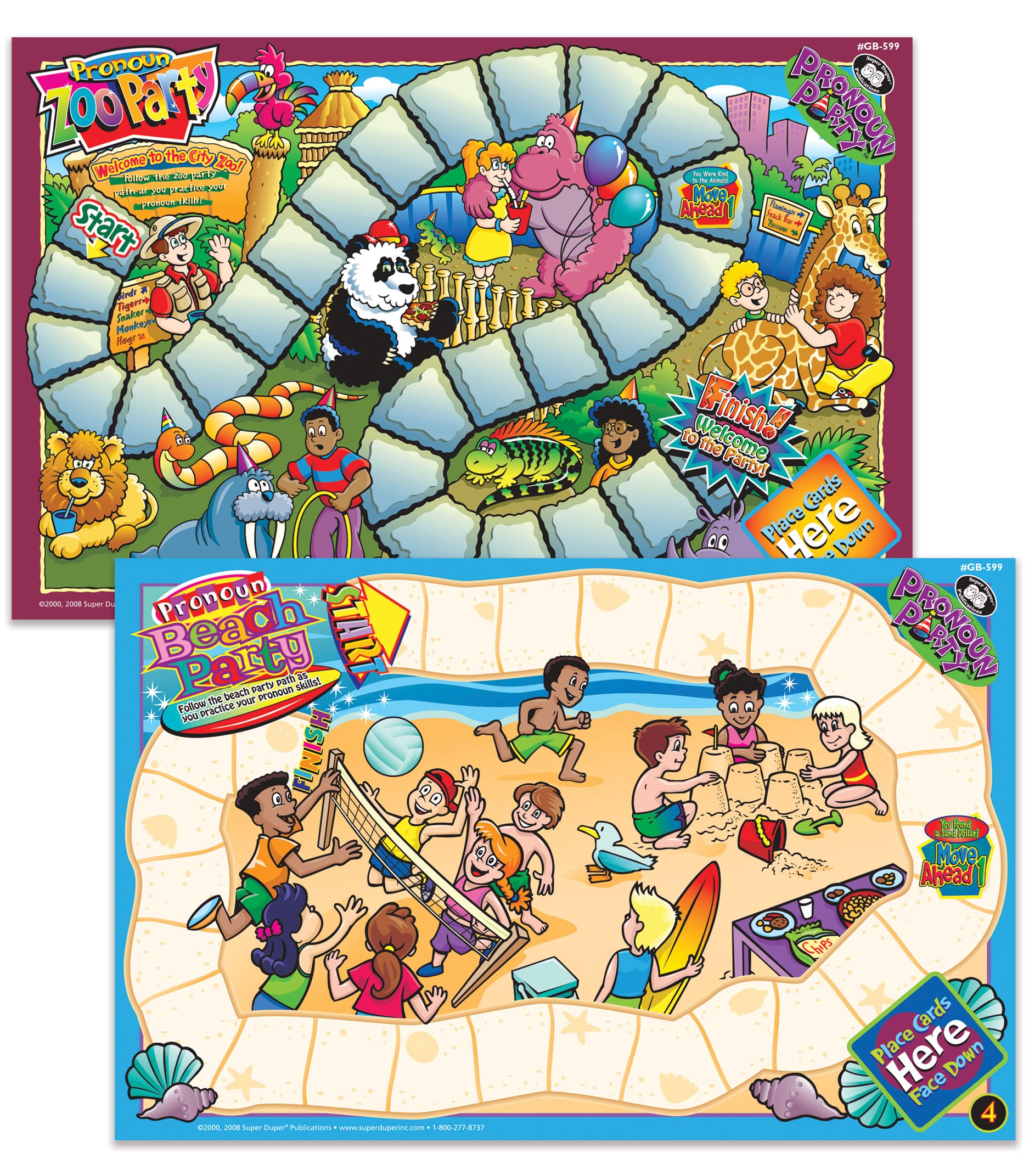 Amazon.com: Super Duper Publications | Pronoun Party® Laminated, Grammar  Games | Educational Learning Resource for Children : Toys & Games