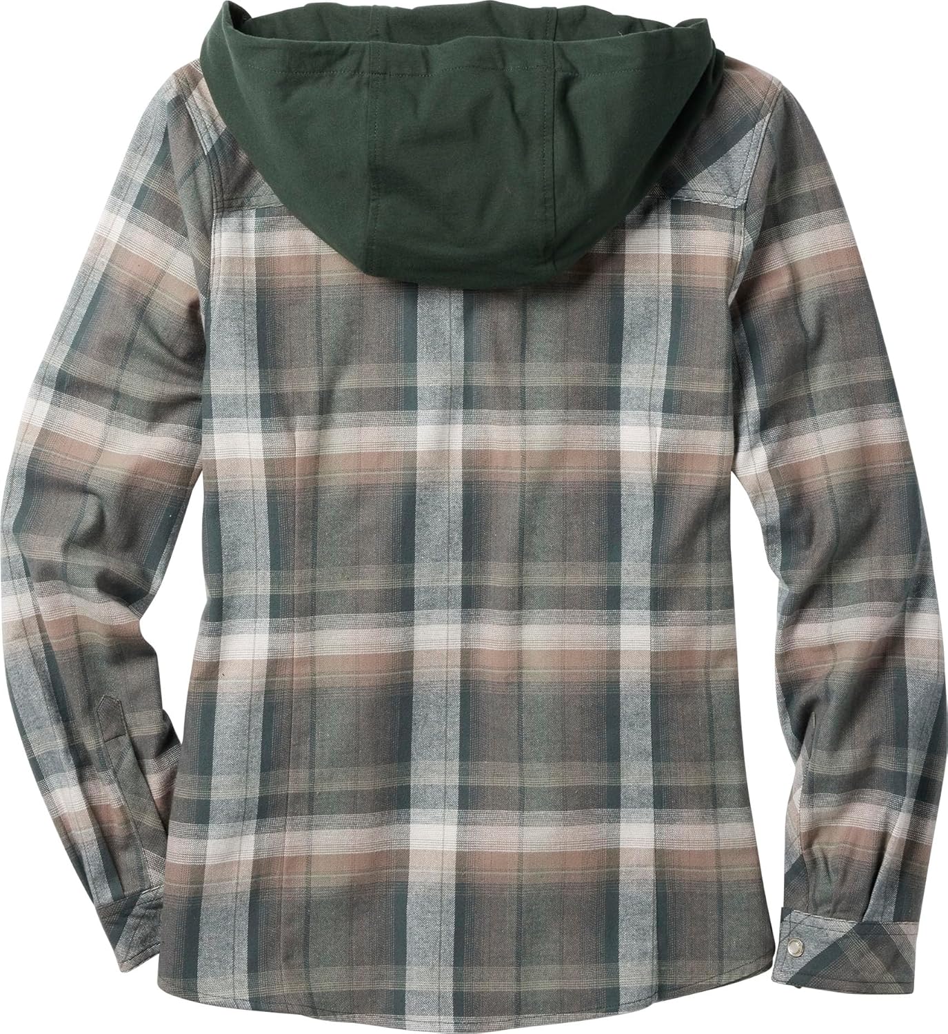 Legendary Whitetails Women's Hooded Heavyweight Stretch Flannel Button Up Shirt - Image 2