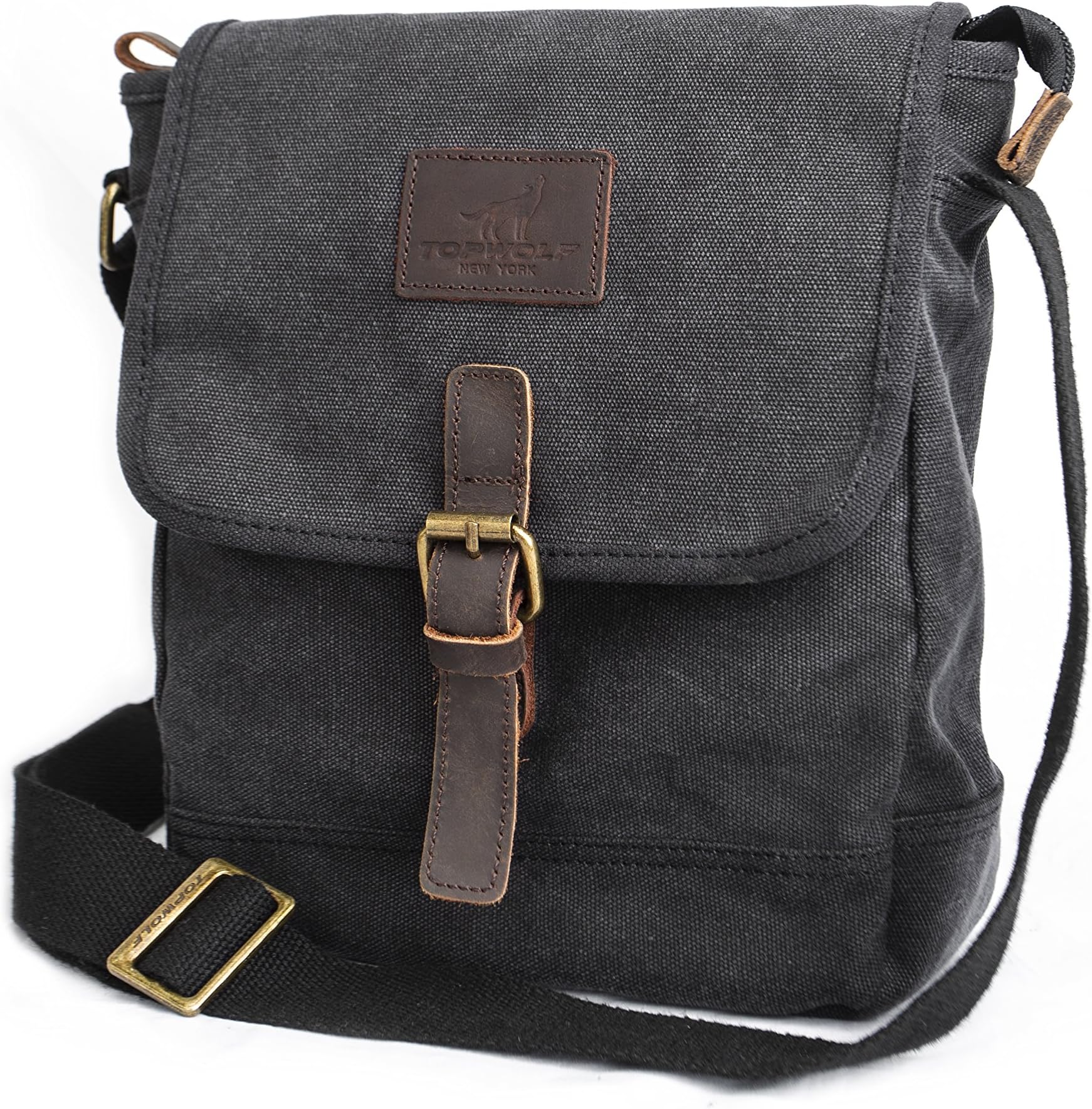 Canvas Messenger Bag Small Crossbody Bag Casual Travel Working Tools Bag Shoulder Bag Hold Phone Handset Anti Theft