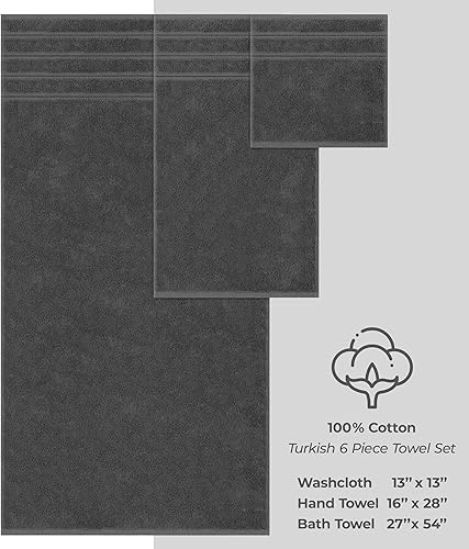 Miniatura 617 de American Soft Linen - Juego de 4 toallas de baño, 100% de algodón turco de 27 x 54 pulgadas, toallas de baño extragrandes, toallas para ducha