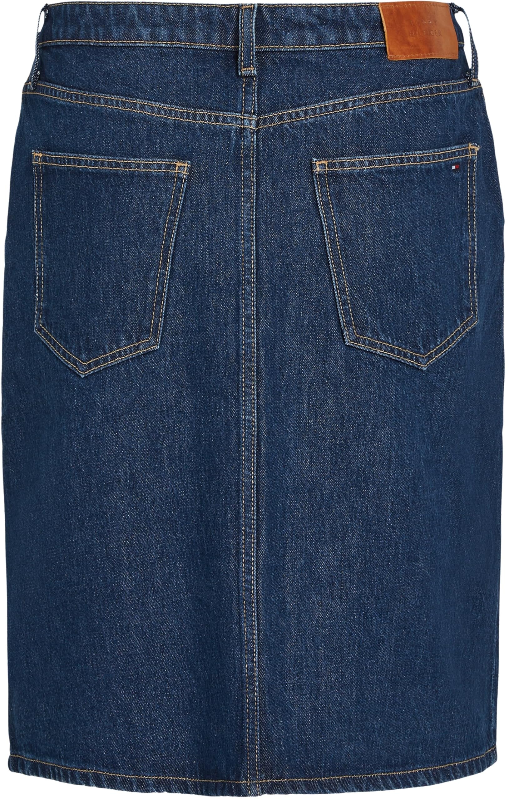 Tommy Hilfiger Damen Jeansrock Straight Ace Knielang
