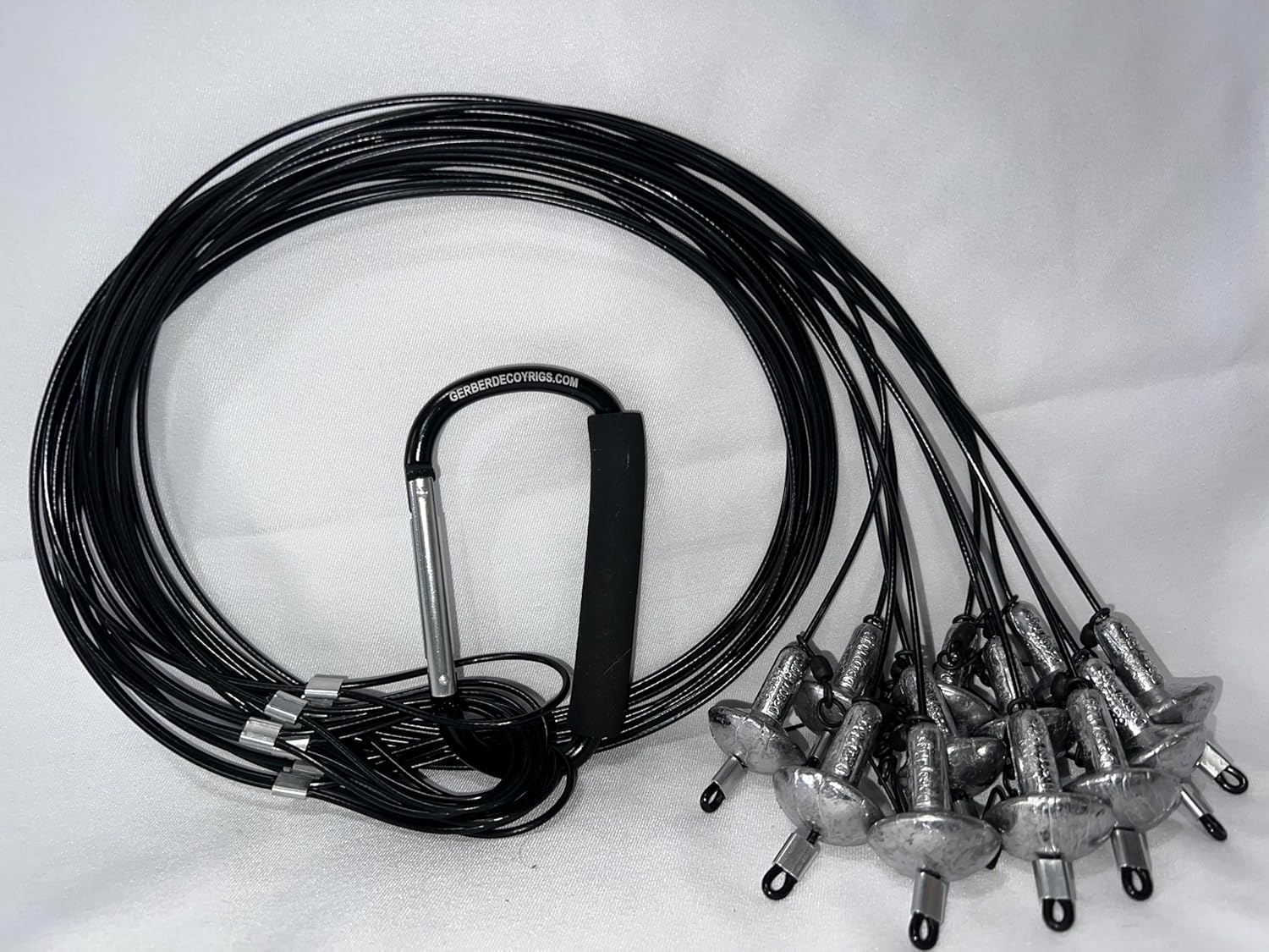 Coated PVC Cable Texas Decoy Rigs 4oz Mushroom Sinker (12 Pack)