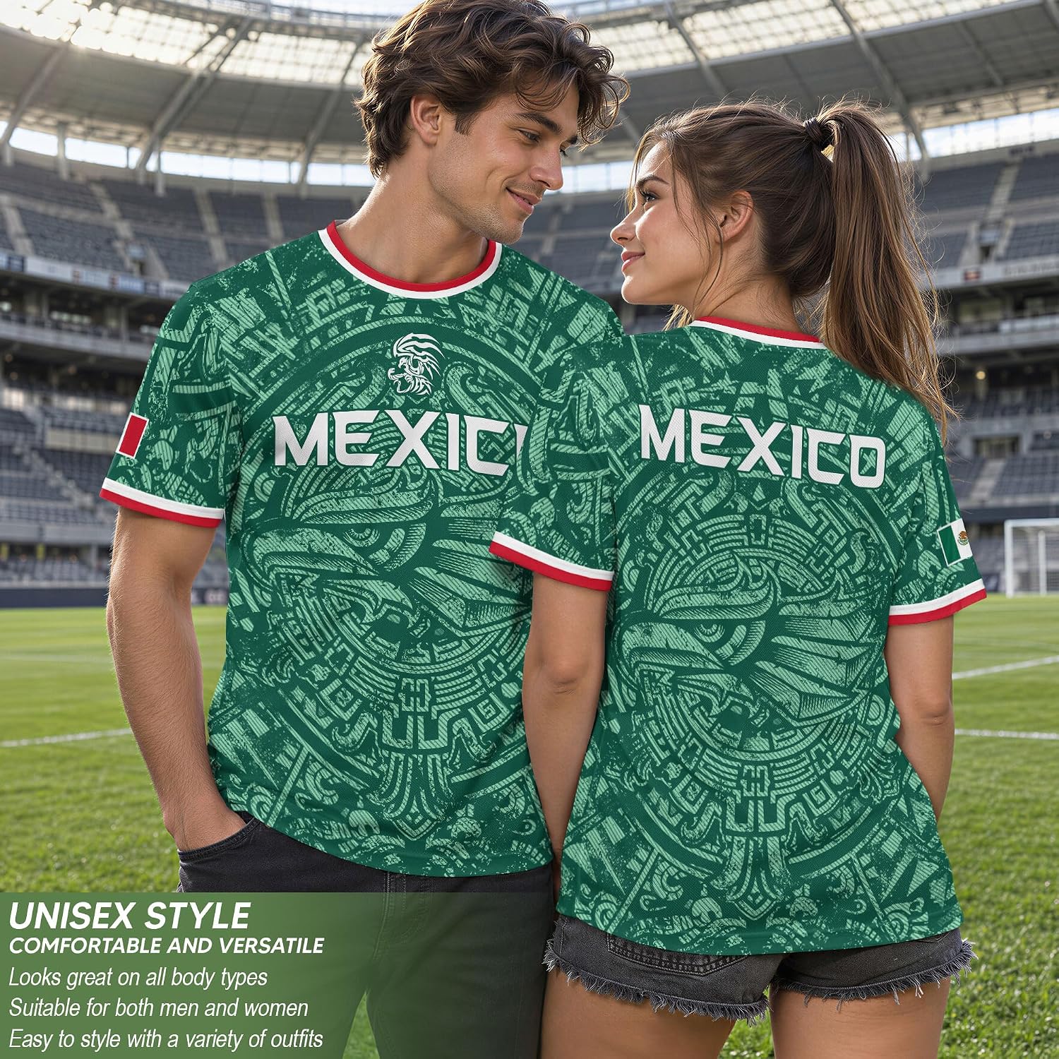 Mexican Shirts for Men, Mexico Jersey Women, Jersey De Mexico
