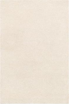 BoutiqueRugs Beige Contemporary 2x3 Accent Rug Bamboo-Derived Rayon Hand Knotted Ivory Ceiba Entryway Bedside Nursery Mudroom Bathroom Powder Room Stain Resistant Non-Shedding Pet Friendly