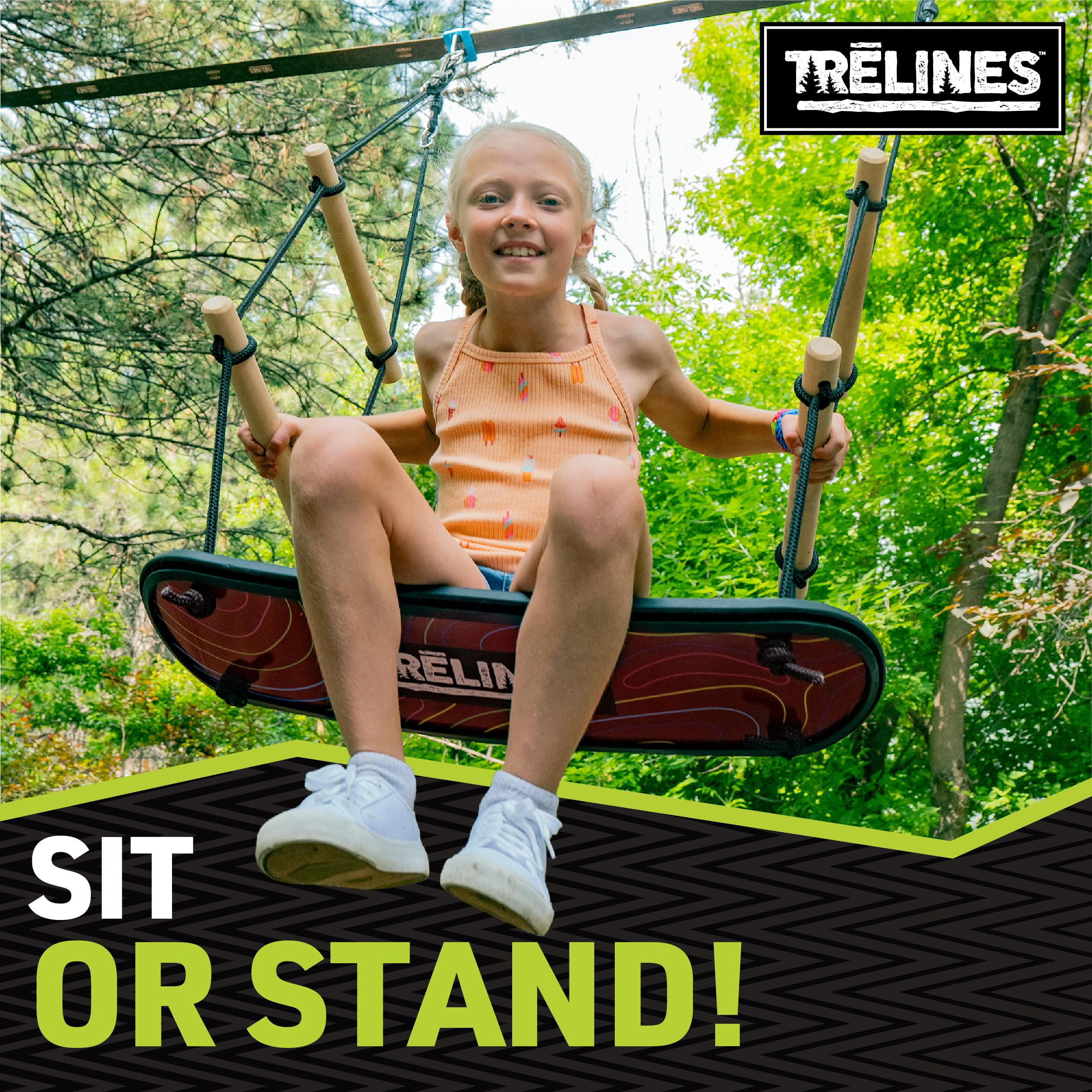 Amazon.com: Trelines Treboard Surfin' Swing Kit - Twist, Turn, and