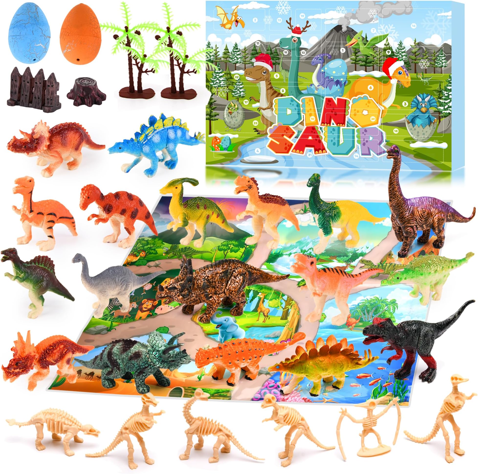 dino dana spielzeug schleich 98644 Adventskalender DINOSAURS 2022, für Kinder ab 5 Jahren