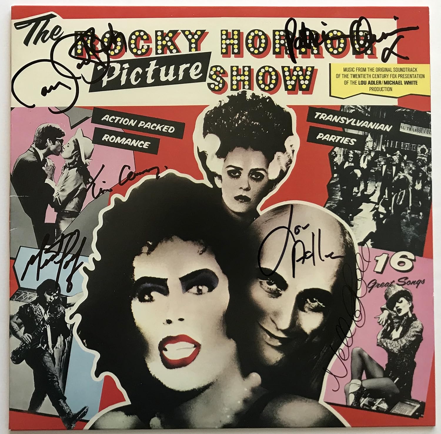 the Rocky Horror Picture Show cast signed movie album Tim Curry