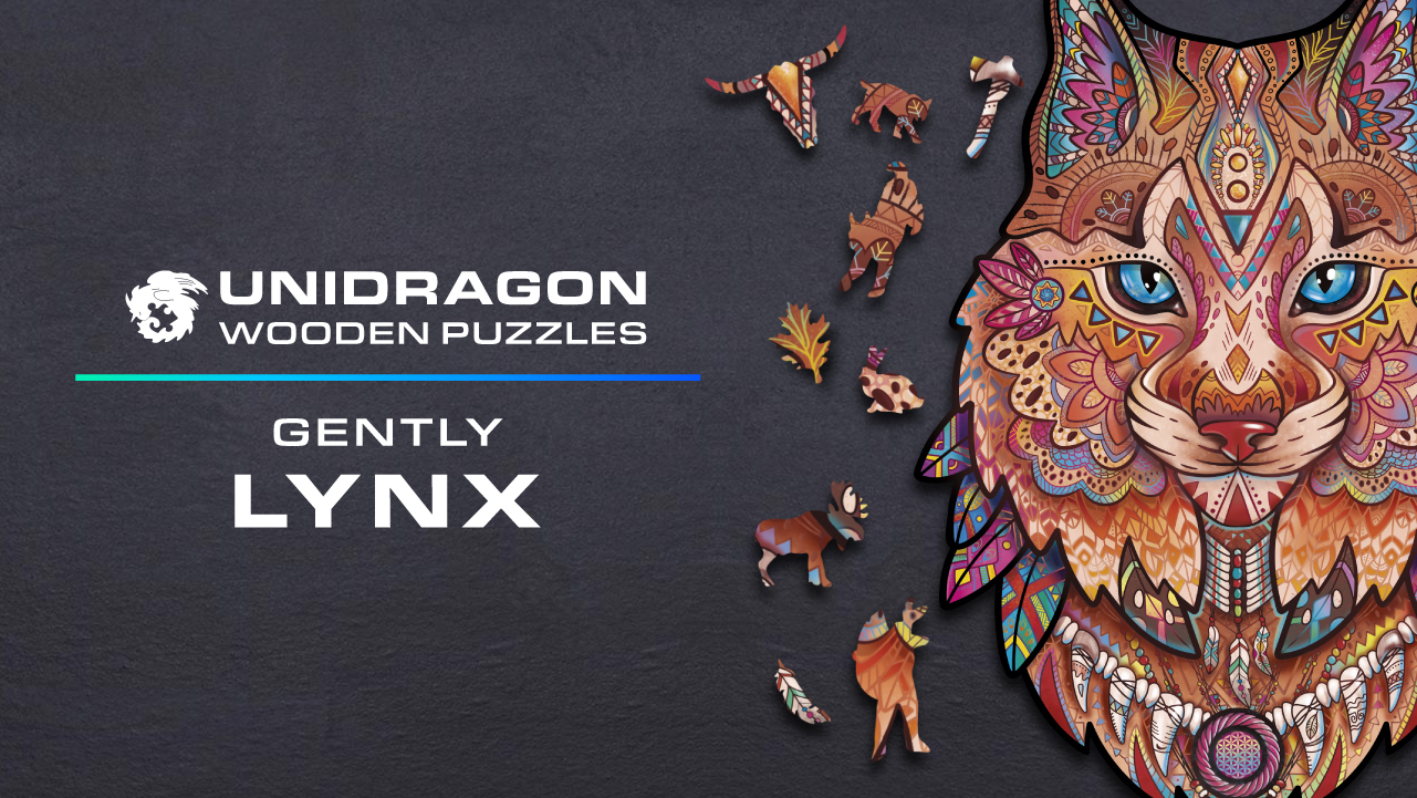 Watch Unidragon Wooden Puzzle Jigsaw - Gentle Lynx on Amazon Live