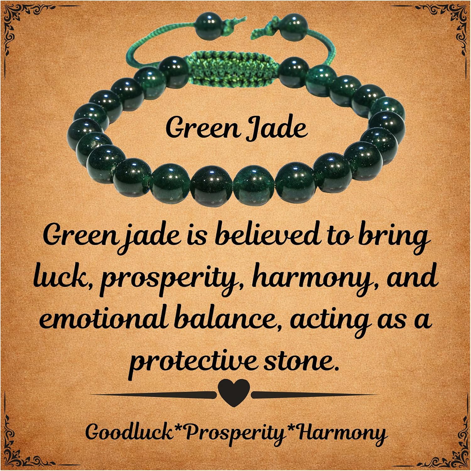 ANAYA AGATE adjustable green jade bracelet