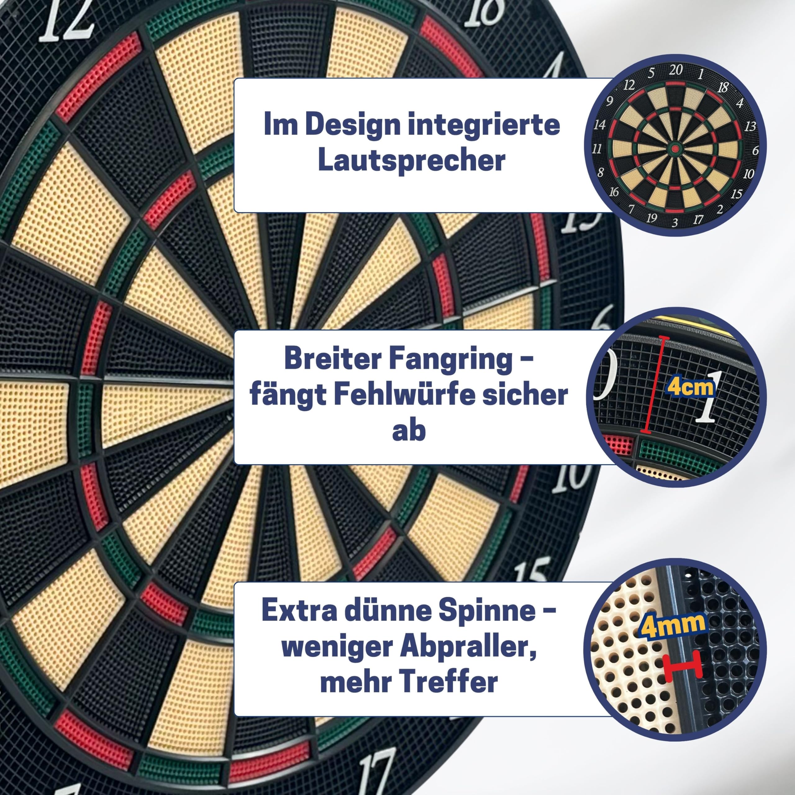 Best Sporting Dartscheibe elektronisch Oxford Evolution I E-Dartscheibe mit LED-Anzeigen, inkl. 12 Dartpfeile & 42 Ersatzspitzen I 1-16 Spieler I 27 Spiele -159 Varianten