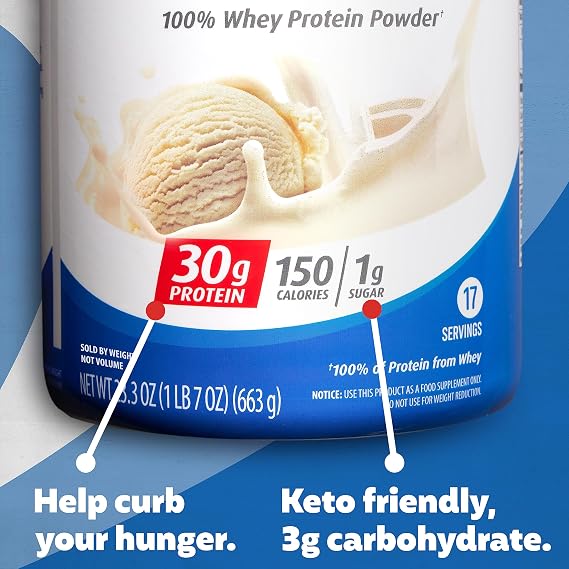 Premier Protein Shake MINIs Vanilla 22g Protein 120 Calories Pack of 12 & Powder Vanilla Milkshake 30g Protein 17 Servings 23.3 Ounces