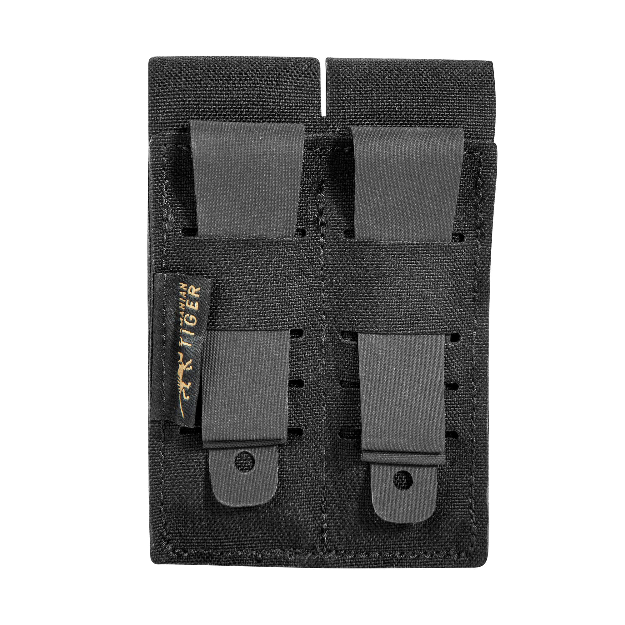 Tasmanian TT DBL Pistol Mag Pouch MKIII robuste Magazin-Tasche für Zwei Pistolen-Magazine HK, Glock, SIG, Beretta M9 mit Klett-Verschluss und Molle System