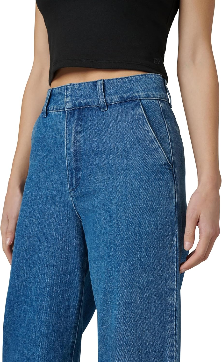 Joe's Women's The Holly High Rise Wide Leg Denim Trouser - Image 4