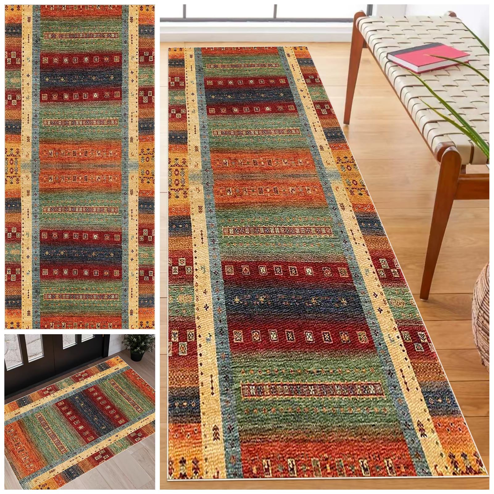 Tappeto Cucina Antiscivolo Lavabile Tappeto Ingresso Corridoio Tappeto Runner Passatoia Lungo Passatoia Corridoio Tappeti Stretti per Cucina Bagno Soggiorno Camera da Letto 40 x 200 cm