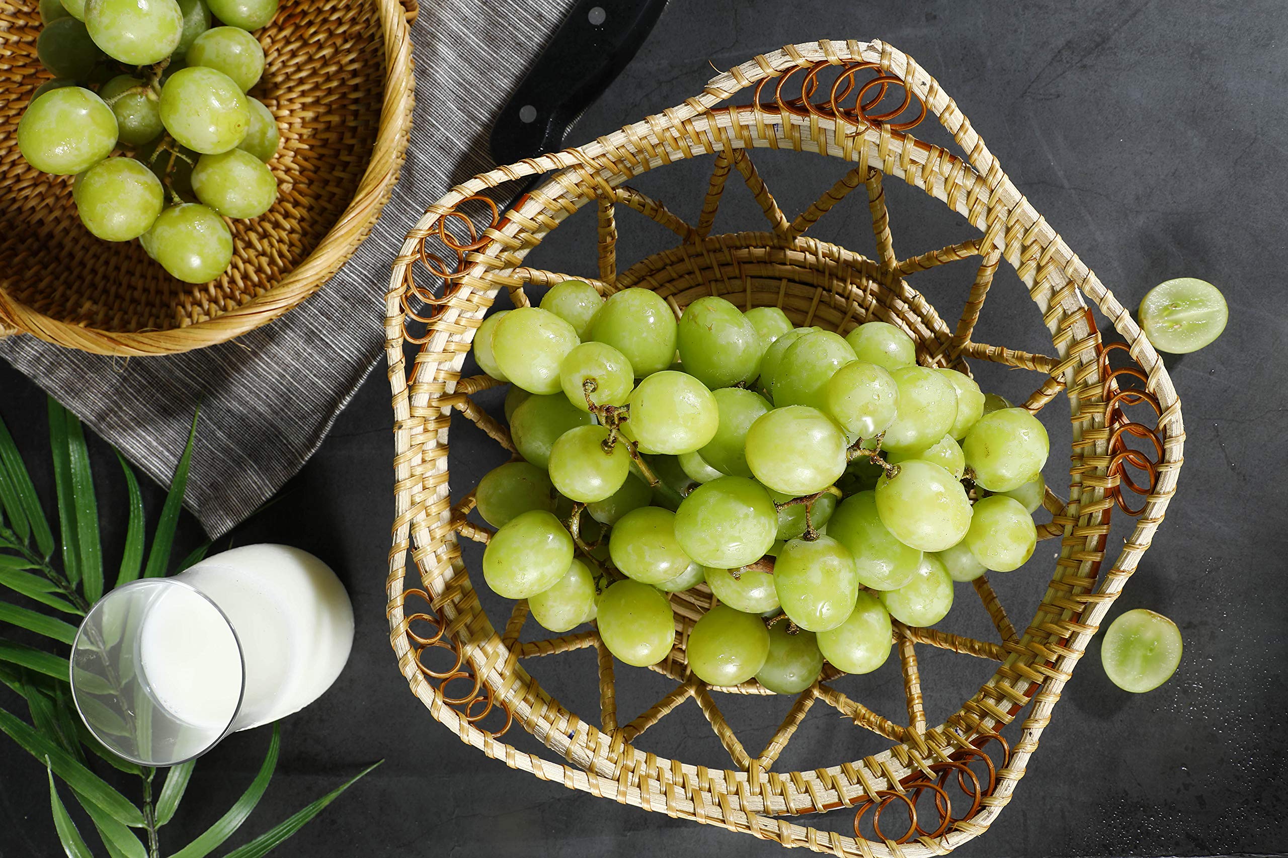 Corbeille À Pain En Rotin Synthétique Tissé : Panier À Pain