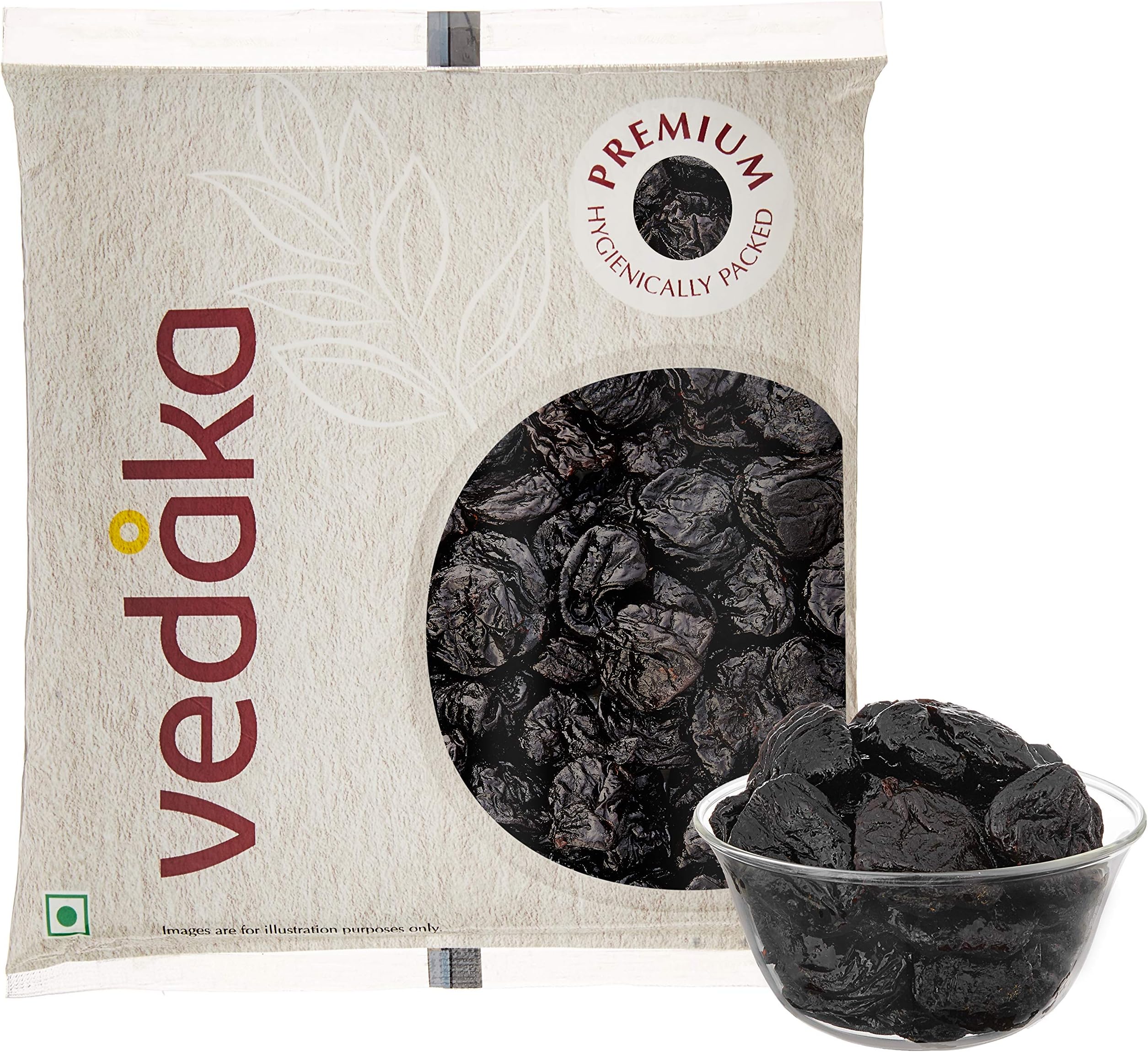Amazon Brand - Vedaka Premium Prunes, 500g