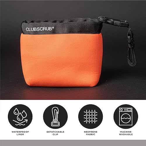 Miniatura 67 de Club Scrub Bolsa de limpieza para palos de golf y pelotas de golf, forro impermeable con tecnología de cara limpia, clip desmontable, lavable a Gris