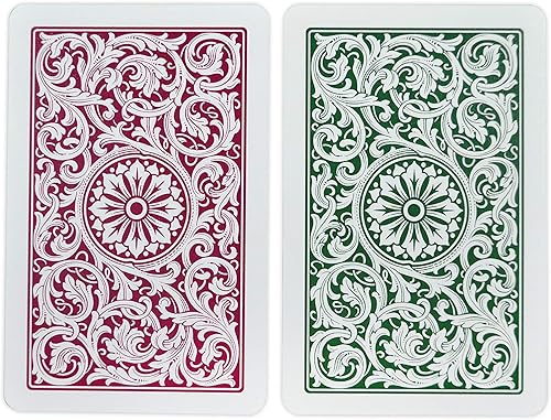 Miniatura 3 de Copag Naipes de índice regular de tamaño de puente 1546 (configuración verde borgoña)