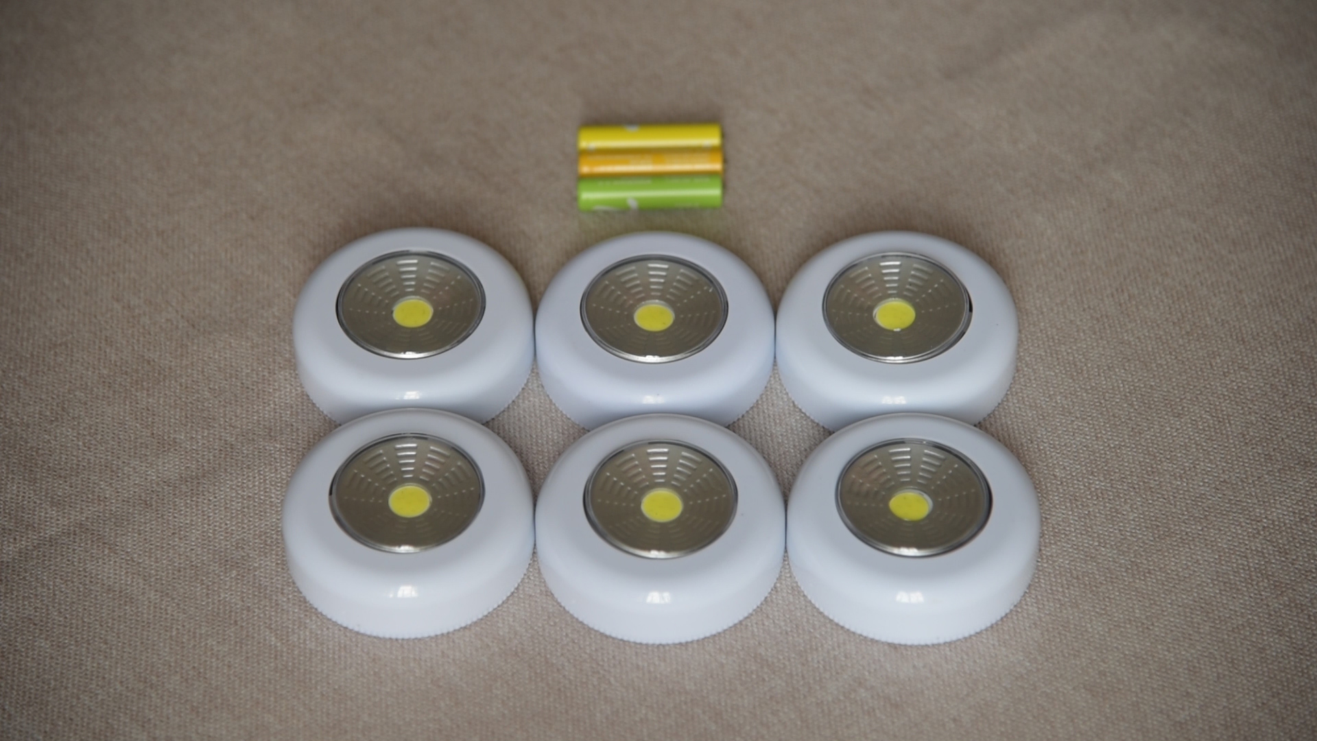 Image of Tap Light 6 Pack Portable LED Puck Touch Night Lights - Battery Operated Under Cabinet Lighting for Kitchen, Closet, Classroom, Indoor & Outdoor