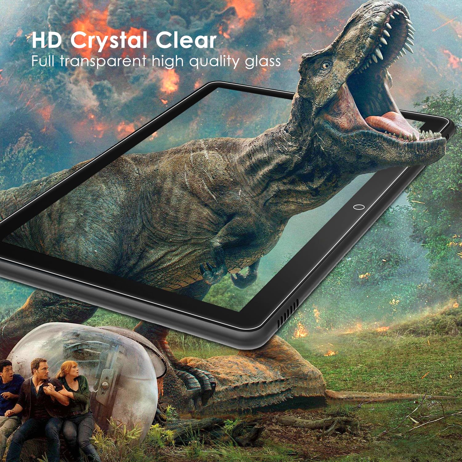 Simpeak 2-Pack Screen Protector Compatible with All-New Fire HD 8/Fire HD 8 Kids/Kids Pro Tablet 8.0