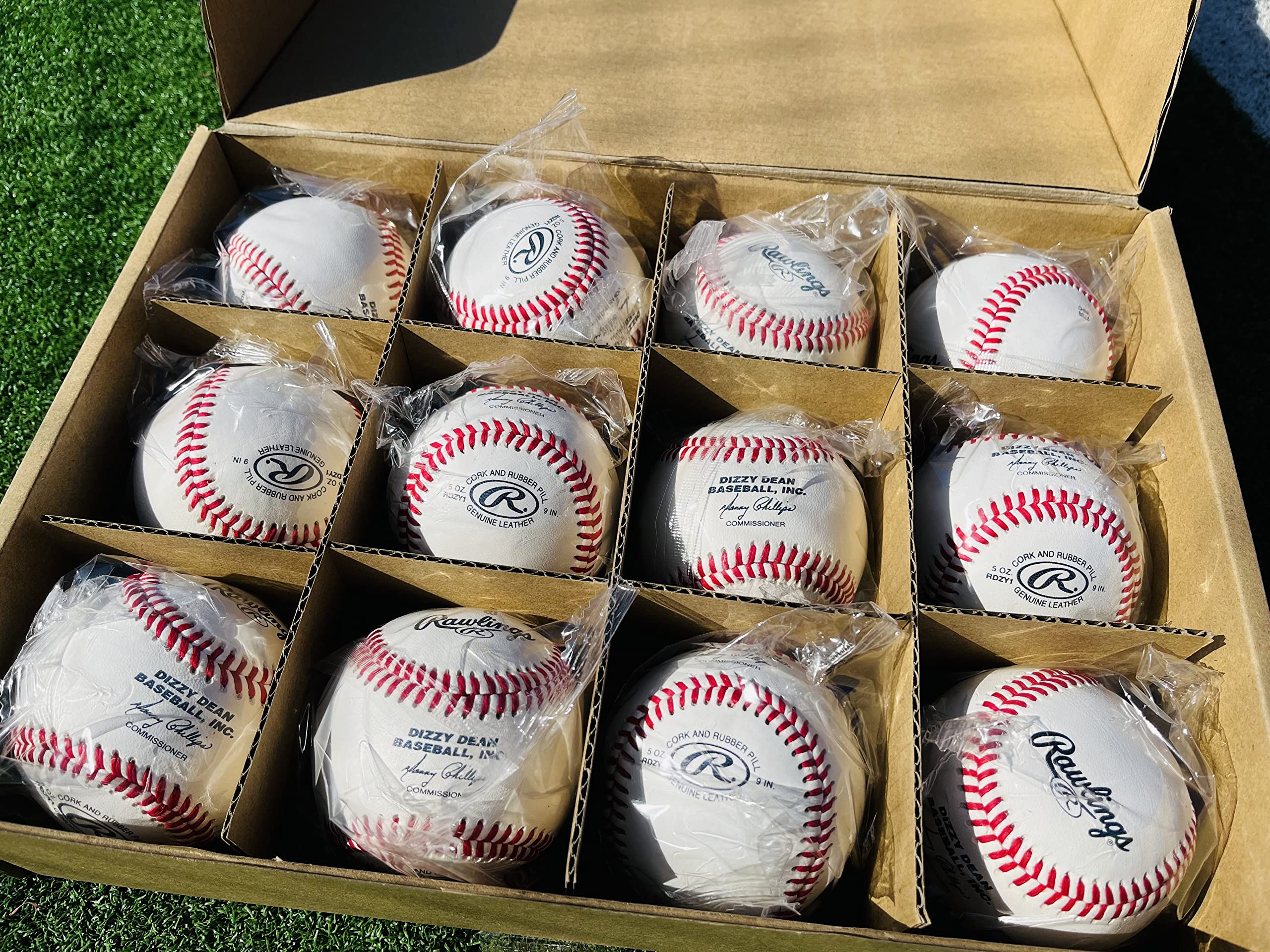 Rawlings | Pelotas de béisbol de la liga juvenil Dizzy Dean | Grado de competencia | RDZY1 | Juventud/14U | Múltiples opciones de conteo