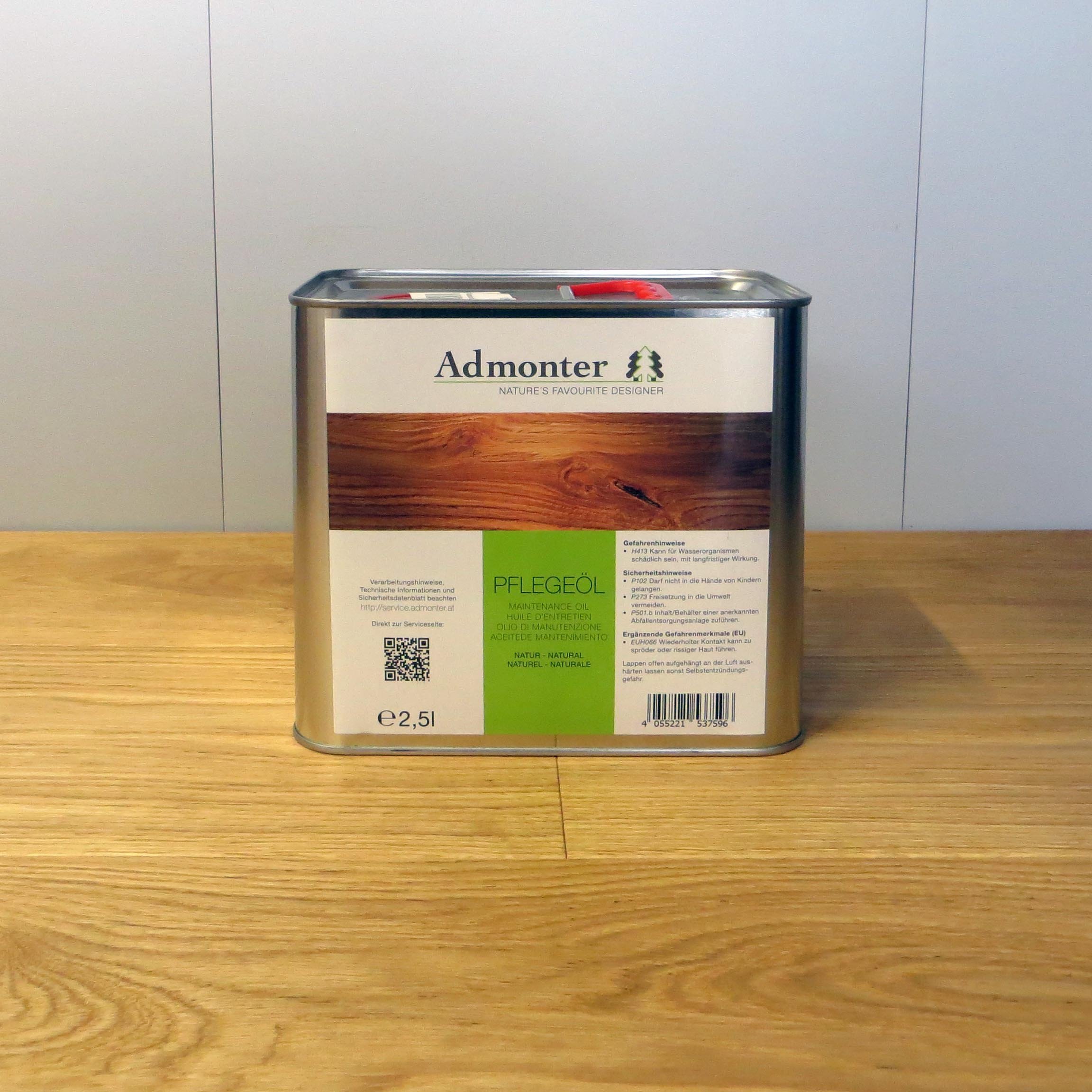 Parkettpflegemittel Pflegeöl natur 2,5 L