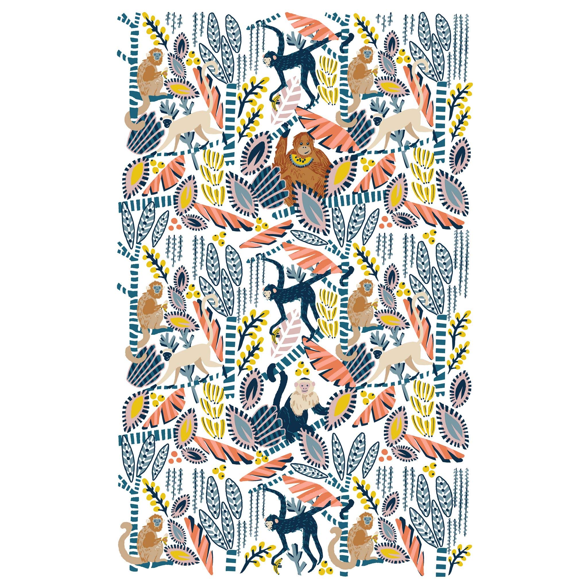 Ulster Weavers Multicolour Cotton Tea Towel - Monkey Business (100% Cotton)