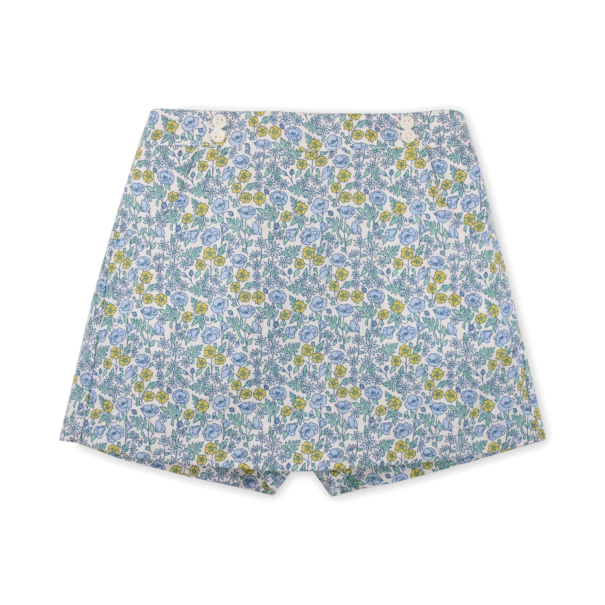 Hope & Henry Baby Girls' Pull-On Woven Skort, 12-18 Months, Multi Summer Floral