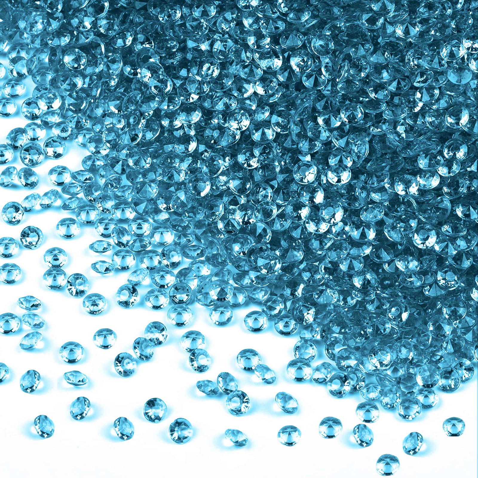 10000 szt. Kryształowy akrylowy diamentowy wypełniacz wazonu, 4,5 mm sztuczne diamenty na stół, wesele, wieczór panieński, dekoracja urodzinowa, turkusowy