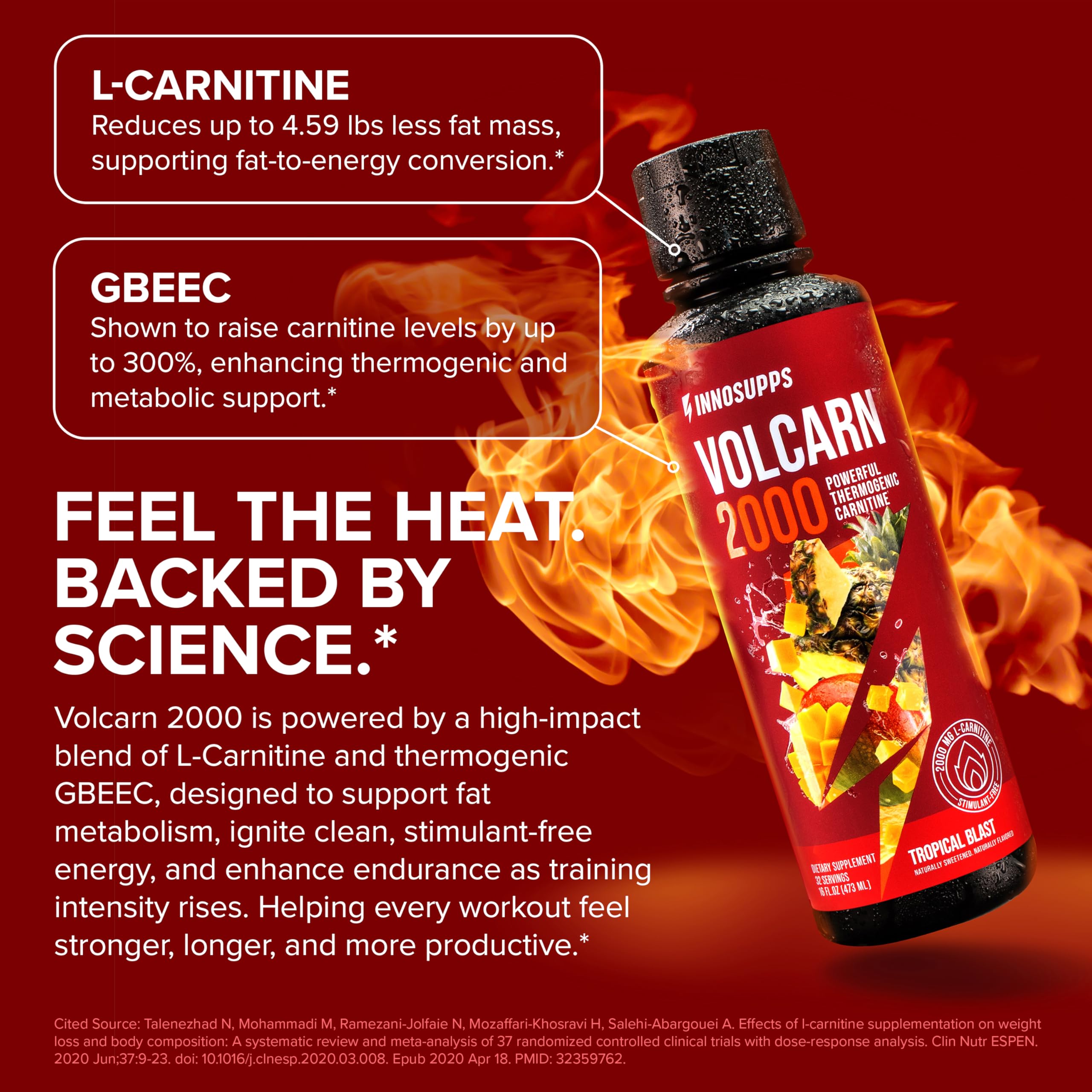 benefits of l carnitine liquid Volcarn 2000 L-Carnitine Energy, Tropical Blast, 32 Servings L-Carnitine | Linus Pauling Institute