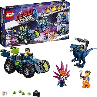 LEGO THE LEGO MOVIE 2 Rex’s Rex-treme Offroader! 70826 Dinosaur Car Toy Set For Boys and Girls, Action Building Kit (230 Pieces)