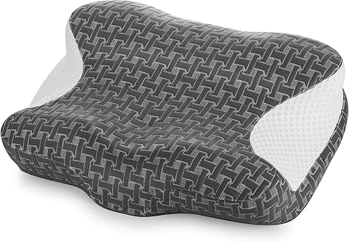 Miniatura 9 de Elviros Almohada cervical CPAP para el cuello para dormir, almohada ergonómica de altura ajustable para el cuello, almohada de espuma viscoelástica