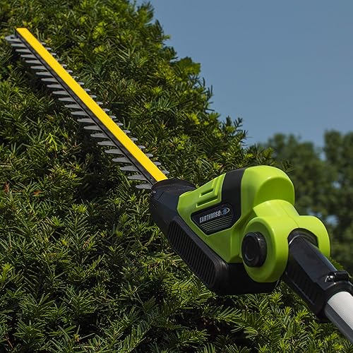 Miniatura 4 de Earthwise LPHT12022 Volt - Cortasetos de poste inalámbrico de 20 pulgadas, batería de 2.0 AH y cargador rápido incluido