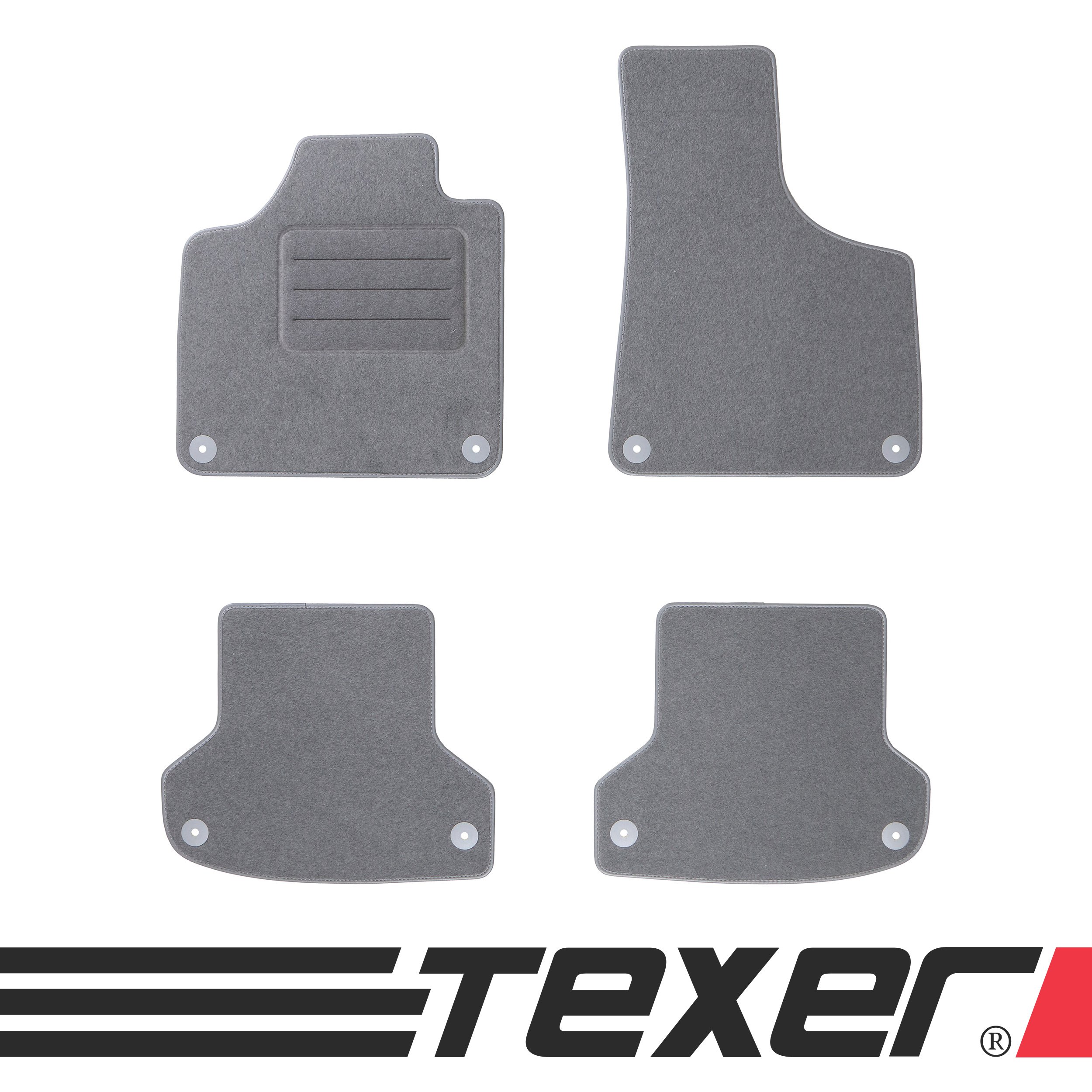 Tapis De Sol Exclusive-Line Teileplus24 Pour Audi A3 8P 2003-2012 Avec Coutures