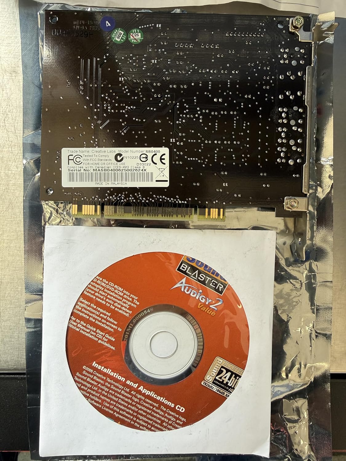 Creative Labs SoundBlaster Audigy 2 Value 7.1-Channel Sound Card