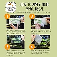 Vista 5 de Lámina de vinilo de estrellas – Camping RV Travel Trailer Scene – Adhesivo troquelado