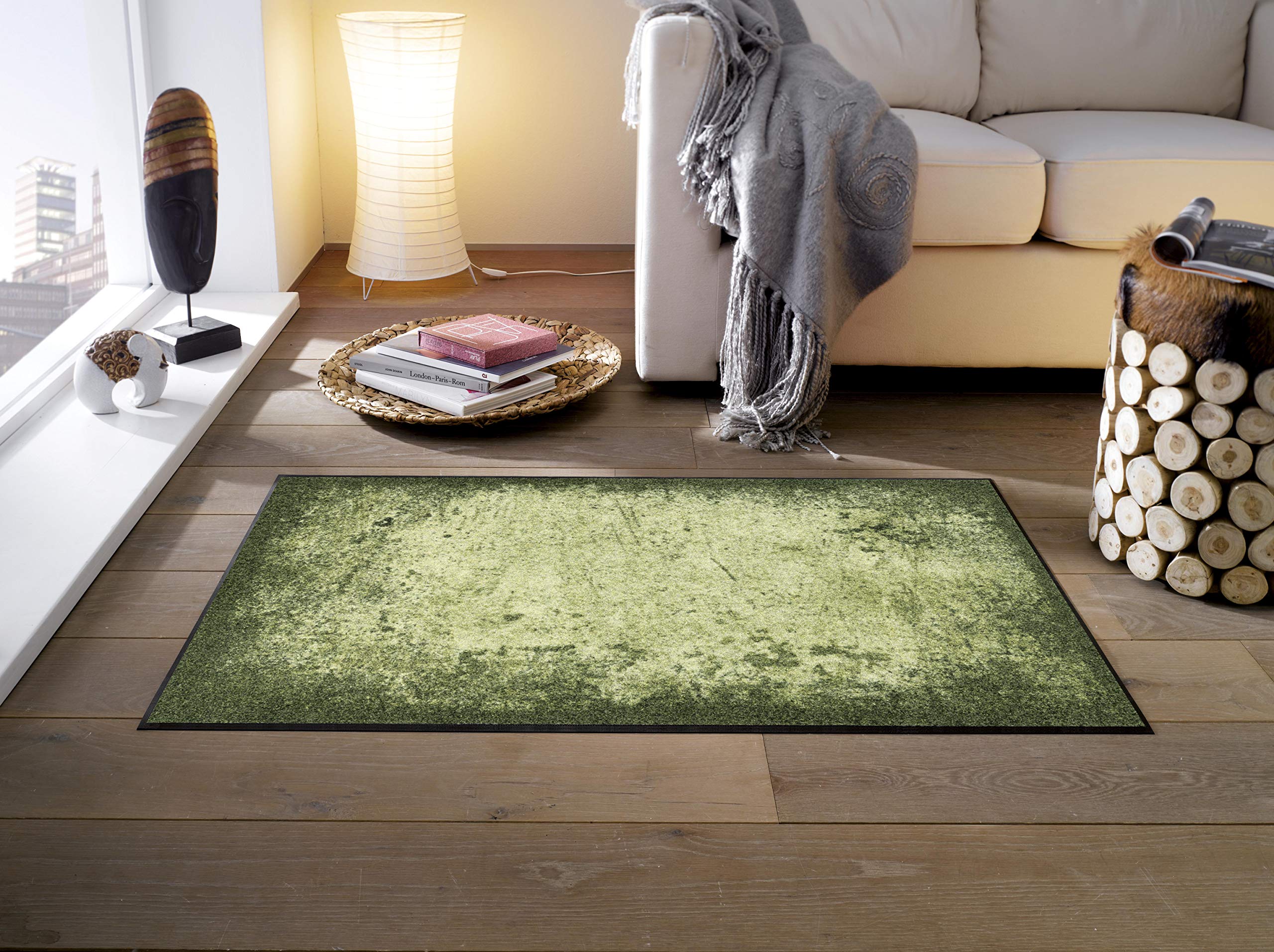 Tapis Wash+Dry Design Del Sol - 50x75cm, Multicolore, Antidérapant Et Lavable - Fabrication Européenne