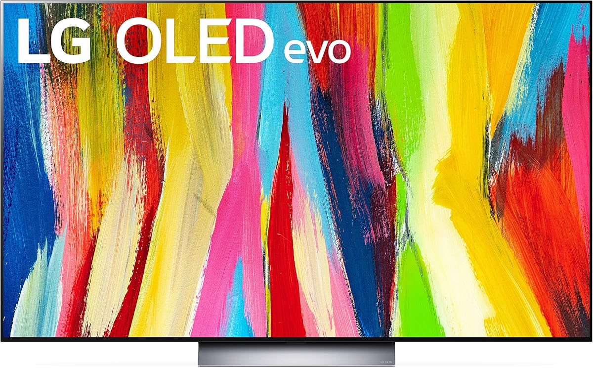 LG Class OLED evo C2 Series de 77 pulgadas Alexa Smart TV 4K incorporado, frecuencia de actualización de 120 Hz, 4K con tecnología AI, Dolby Vision IQ y Dolby Atmos, WiSA Ready, juegos en la nube (OLED77C2PUA, 2022) (renovado)