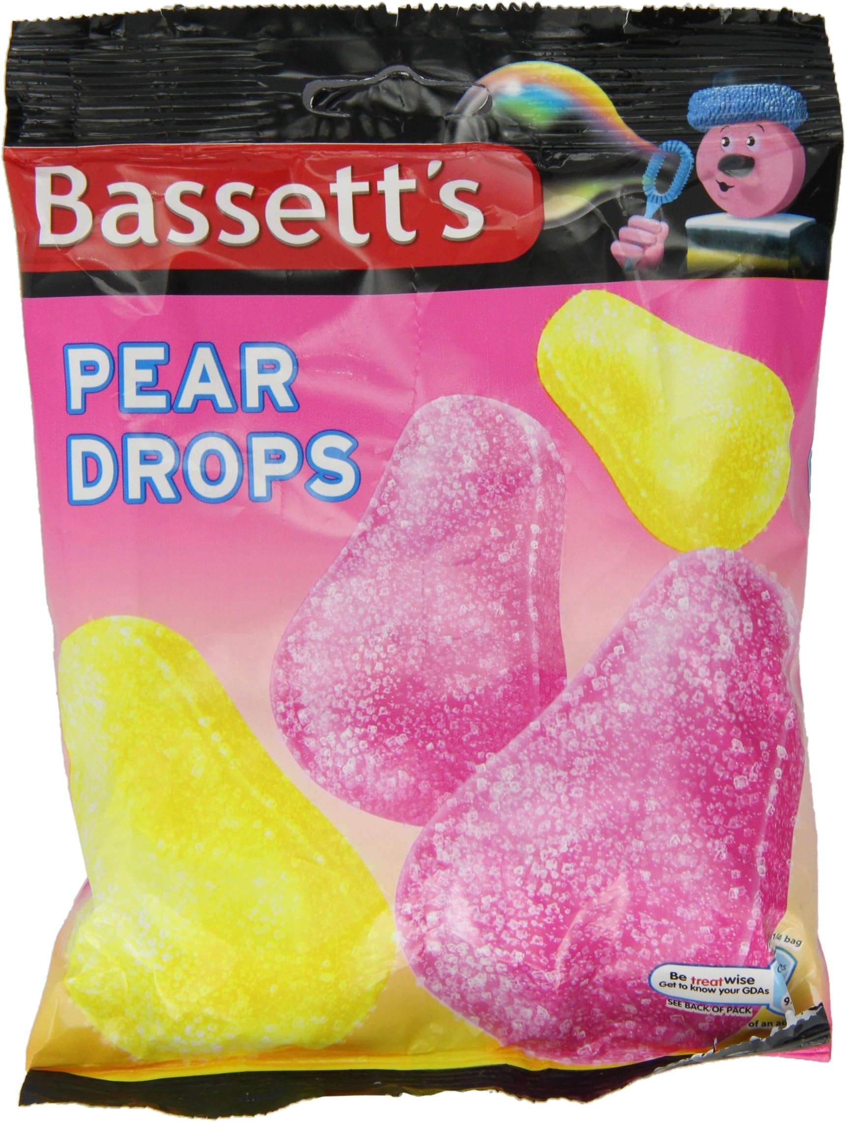 Bassetts Pear Drops Bag 200 g (Pack of 6)