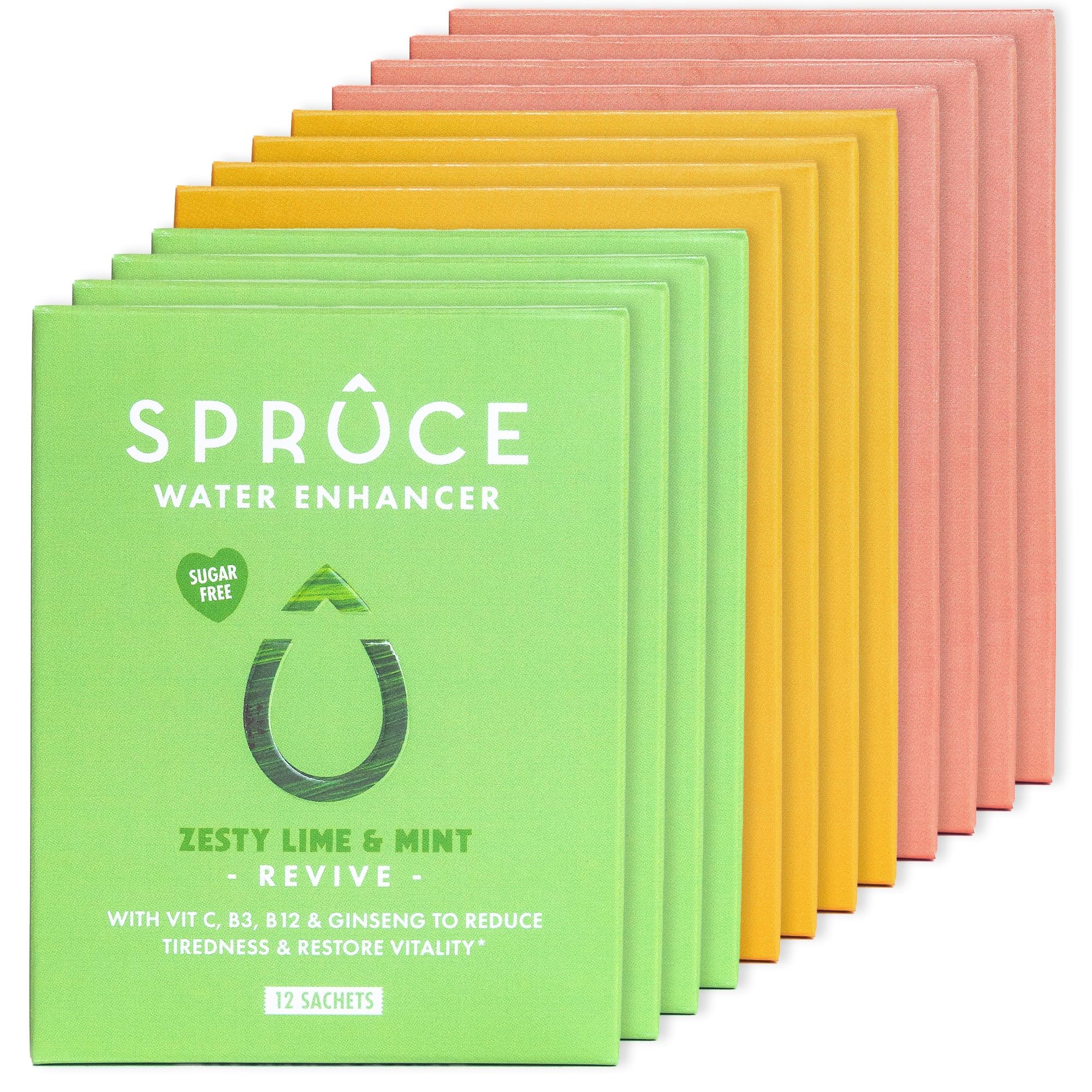 Sugar-Free, Low Calorie Water Enhancer with Ginseng – Hydration, Beauty, Immunity, Energy & Mood, Heart & Brain Health, 3 Natural Flavours – Raspberry, Lime, Pineapple, 144 Sachets