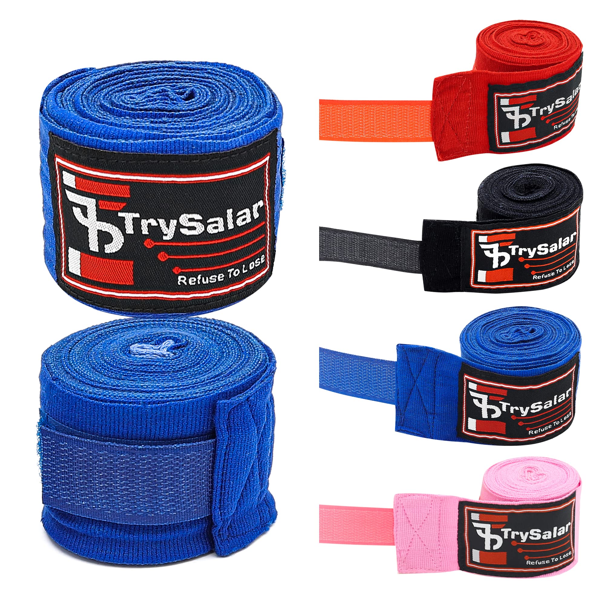 Bandage Main Boxe Muay Thai Lot De 2 Bandages De Boxe Flexibles, 5 M, Bandages De Boxe Accessoire Mma Kickboxing